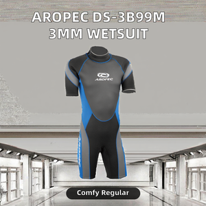 Traje de Neopreno Corto de 3mm, Cómodo y Flexible, Corte Regular, Talla L, para Buceo y Natación en Todas las Estaciones - Product Image 2