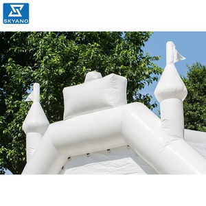 Maison <span class=keywords><strong>pleine</strong></span> d'entrain de château gonflable blanc pour l'activité de noce - Product Image 5