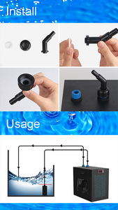 Refroidisseur d'eau compact 1/10 CV pour aquaculture hydroponique et brasserie - Product Image 3