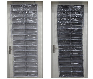 Sac de rangement pliable transparent en non-tissé pour chaussures, 26 poches, à suspendre à la porte, organisateur d'étagères à chaussures - Product Image 5