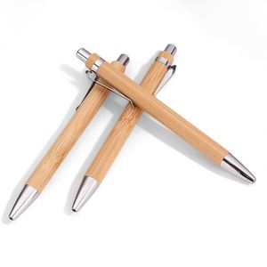 Wholesale Blank Laser Engraving Promotional Bamboo Grip <b>Ballpoint</b> <b>Pen</b> with 0.5mm Tip Customizable Logo & Multi-color Ink - Product Image 5