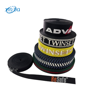 Xinda biểu tượng tùy chỉnh công nghiệp cấp Jacquard xương cá vải dây đai cao nylon đàn hồi đồ lót quần short dây thắt lưng dệt - Product Image 4