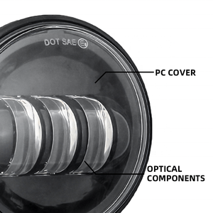 Fari fendinebbia a LED da 4,5 pollici per moto, luci fendinebbia a LED da 4-1/2 pollici per guida, all'ingrosso - Product Image 5