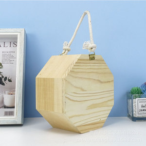 รังแมลงไม้หกเหลี่ยม 15x8 ซม. สีไม้ธรรมชาติ บ้านผึ้ง ตกแต่งสวน - Product Image 3
