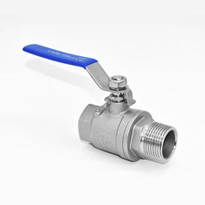 Vanne à boisseau sphérique en acier inoxydable 304 DN25 4/6/1 pouce, deux pièces, avec filetage interne et externe, vanne de régulation - Product Image 2