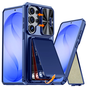 Nuevo Estuche Tipo Cartera con Ventana Deslizante para <span class=keywords><strong>Samsung</strong></span> Galaxy S26U, con Ranuras para Tarjetas, Soporte y Cubierta Trasera Antigolpes para Galaxy S25Ultra - Product Image 3