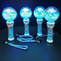 Baguette magique lumineuse en plastique multicolore pour enfants, cadeau amusant ou fête d'anniversaire.