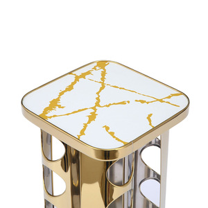 Étagère à épices rotative de luxe en acier inoxydable doré à <span class=keywords><strong>3</strong></span>/4/5 niveaux, ensemble de pots à épices multifonctionnels pour la cuisine, organisateur de <span class=keywords><strong>condiments</strong></span> - Product Image 5