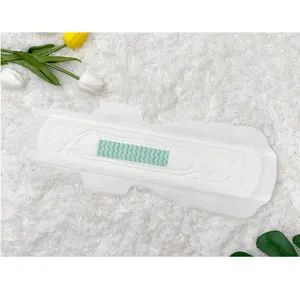 Compresas sanitarias Extra largas para mujer, almohadillas menstruales femeninas con tira de aniones, 410mm