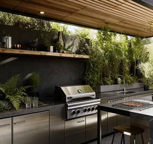 Isla de Cocina Modular de Acero Inoxidable 304 Personalizada para Exteriores con Fregadero y Parrilla, Equipo de Cocina para Patio con Estantes Integrados - Product Image 4