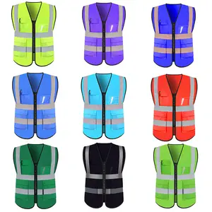 Mingrui Heavy-Duty Reflective Vest for Industrial Versatile Reflective Vest for Construction, Traffic Control, and Events