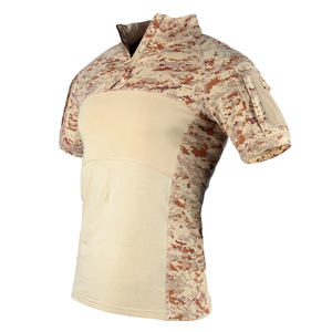 T-shirt d'extérieur tactique pour polo respirant 100% coton camouflage tissé (200g) numérique optimisé pour la visibilité des moteurs de recherche - Product Image 3