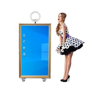 Oem Magic Mirror Photo Booth Printer Photo Booth Kiosk Selfie Station Selfie Photo Booth Machine Retro Led Touch Screen - Product Image 1