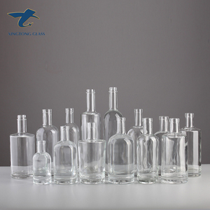 Nuevo estilo de Francia de forma exquisita en relieve 16Oz botella de vidrio para botella de tapa de plástico - Product Image 6