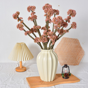 Flor Artificial de Cabeza Redonda Jiale, Rama Individual de Plástico, Decoración para Bodas y Hogar - Product Image 1