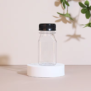 핫 세일 16온스 일회용 투명 식품 등급 PET 플라스틱 사각 주스 500ml 음료 병, 안전 캡 포함 - Product Image 4