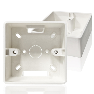 Standard Switch <b>Socket</b> Box Durable Heat Resistant PVC Surface Mount Switch <b>Socket</b> Box for Faceplate - Product Image 1