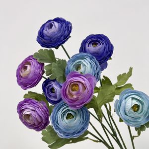 Artificial Lotus <b>Flower</b> 3-Headed <b>Silk</b> High Simulation Wedding Home Decor - Product Image 2