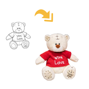 Adorabile Orsacchiotto di Peluche in Cotone PP, Logo Personalizzato ODM OEM, Regalo per Laurea, Matrimonio, Qixi, San Valentino e Festività - Product Image 2