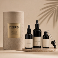 Flacon de sérum en verre givré de luxe personnalisé avec pompe, 5ml, 10ml, 15ml, 20ml, 30ml, 50ml, 100ml, emballage en gros, OEM