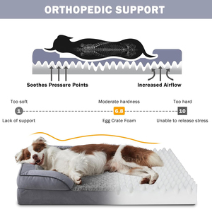 Pet Orthopedic Dog Beds Couch Sofa with Washable Removable Cover for Small Large Dogs Cats Relax Sleeping Sofa Bed Pet Couch - Product Image 3
