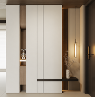 Meuble d'entrée moderne de luxe sur mesure, gain de place, du sol au plafond, rangement de chaussures pour couloir, organisateur de hall d'entrée, directement de l'usine