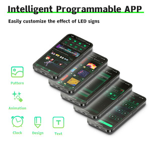 Schermo Led flessibile programmabile personalizzato Rgb colore occhio arrabbiato pannello di visualizzazione animato per camion accessori diil occhi luce - Product Image 3