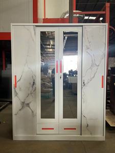 Nội THẤT PHÒNG NGỦ kim loại tủ quần áo in mẫu tủ quần áo lưu trữ tủ quần áo với hộp saft riêng biệt - Product Image 4