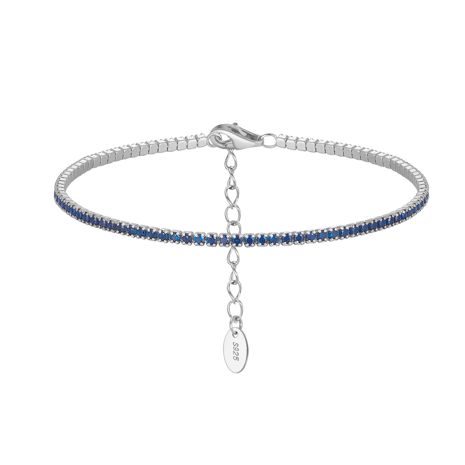 Platinum plating, 1.5mm blue zirconium