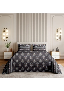 Juego de Funda Nórdica de Algodón Estampado de Lujo Ligero, Transpirable para Todas las Estaciones, Ropa de Cama para el Hogar con Diseño de Plantas - Product Image 3
