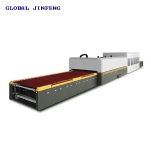 JF2436-T Sertifikasi Ce Horisontal Kaca Tempering Tungku/Float Kaca Tempering Furnace Machine