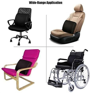 وسادة دعم أسفل الظهر قابلة للتخصيص من الفوم الذاكر، مريحة وقابلة للتنفس، مصنوعة من الشبك/المخمل، مناسبة لكراسي الألعاب/المكتب/السيارة - Product Image 6