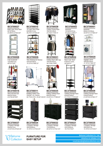 Unità di Stoccaggio Pieghevole con Telaio in Metallo e Due Cassetti in Tessuto Non Tessuto, Organizzatore Domestico Multi-Livello Rimovibile - Product Image 4