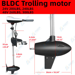12V <span class=keywords><strong>24V</strong></span> 48V 72V 96V 電動バッテリー船外モーター (トローリングエンジン) - Product Image 5