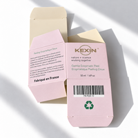 Kexin Vente en gros de boîtes en papier personnalisées pour soins de la peau 30 ml, impression de boîtes de protection solaire, emballage en carton pliable au toucher doux, crème pour le visage
