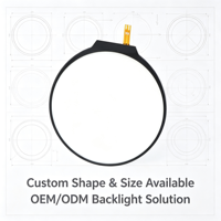 Module d'éclairage arrière LED blanc rond TFT LCD de 1,6 pouce pour montre connectée, certifié RoHS, fourni par l'usine