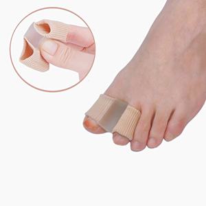 Orthèse à double trou Séparateur d'orteils en fibre <span class=keywords><strong>souple</strong></span> Hommes Femmes Correction des gros os du pied Chevauchement Valgus <span class=keywords><strong>Pouce</strong></span> - Product Image 5