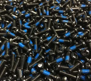 M2 M3 M4 M6 M8 M10 M12 Rvs 304 Nylon Nylok Blauw Patch Lock Schroef