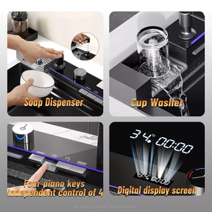 Lavello da <span class=keywords><strong>Cucina</strong></span> Intelligente in Acciaio Inox 304 a <span class=keywords><strong>Vasca</strong></span> Singola Sottopiano con Display della Temperatura - Product Image 6