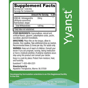 Tiras Orales de Ashwagandha OEM/ODM, Reduce el Estrés, Mejora la Claridad Mental, Sin Azúcar, Sin Gluten, Suplemento Dietético Vegano para Adultos - Product Image 2