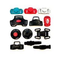 Approvisionnement d'usine 3 points de libération centrale harnais ceinture de sécurité 25mm boucle en plastique de ceinture de sécurité pour bébé chaise d'appoint
