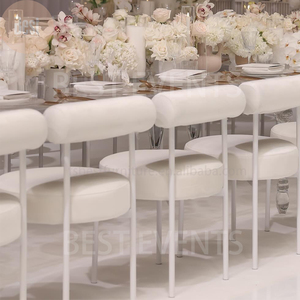 <span class=keywords><strong>Sedie</strong></span> da Matrimonio <span class=keywords><strong>Bianche</strong></span> <span class=keywords><strong>di</strong></span> Lusso con Cuscino in Velluto <span class=keywords><strong>di</strong></span> Nuovo <span class=keywords><strong>Design</strong></span> per Ricevimento - Product Image 1
