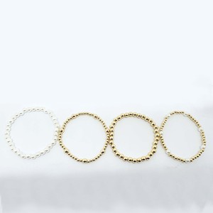 Juego de 4 Pulseras de Perlas CCB con Estilo Encantador, Oferta Especial de Verano, Perlas Redondas, Joyería Moderna, Elegante y Diaria - Product Image 4