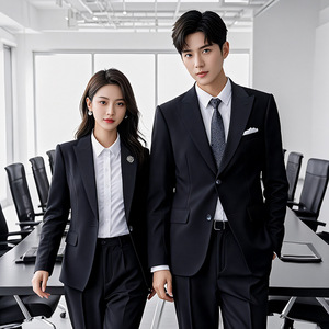 Professional Suits For Men And Women Formal Wear Work Business Office Polyester Worsted Fabric - Product Image 1