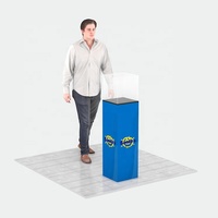 Présentoir de stand rétroéclairé par LED au design élégant, en plastique acrylique, pour la promotion de bijoux, vitrine de musée, présentoir de salon professionnel