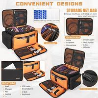 Sac à Dos Pioneer DJ pour Contrôleurs DDJ FLX4/DDJ 400/DDJ REV1, Sangle Réglable, Étui d'Équipement en Polyester, Sac Souple Portable à Fermeture Éclair