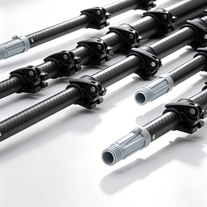 เสาทำความสะอาดกระจกแบบยืดหดได้ คาร์บอนไฟเบอร์ แข็งแรงพิเศษ 14 เมตร 9 ท่อน - Product Image 1