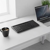 Clavier laser sans fil USB 2,4 G avec pavé tactile 78 touches, étanche, portable, pour ordinateur de bureau, MacBook, PC portable, 9,8 pouces, à mécanisme ciseaux, Nouveau