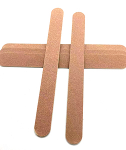 2023 Professional Durable Disposable Mini Brown Wooden Nail Files Nail Care