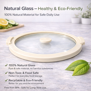 Tazón de Acero Inoxidable al por Mayor con Tapa de Vidrio, Base de Silicona Color Crema Personalizada, Tazón <span class=keywords><strong>para</strong></span> Mezclar, Fábrica OEM - Product Image 5
